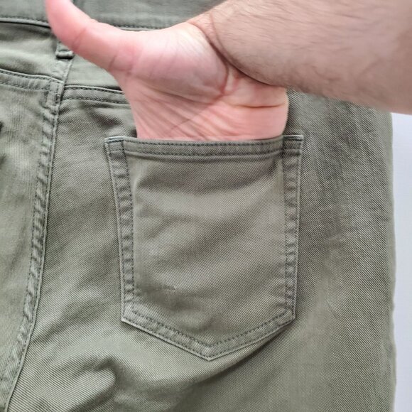 GAP1969 Gap 1969 Authentic True Skinny Women's Olive Colored Denim Jeans Sz 29R - Picture 7 of 8